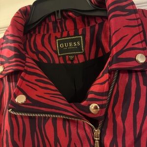 Guess Women's Rayanna Suede Moto Jacket